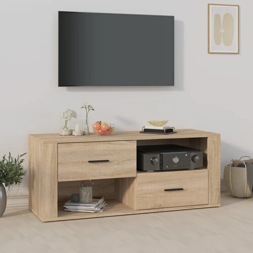 The Living Store TV omarica sonoma hrast 100x35x40 cm inženirski les - TV Omarica, (21375202) Cene