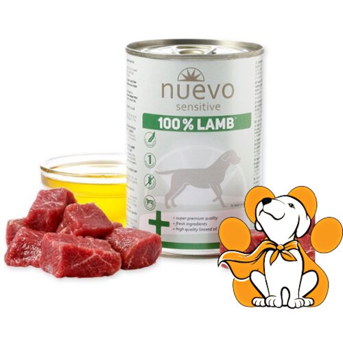 Nuevo sensitive Monoprotein Grain Free Lamb 400g, Vlažna Hrana Za Odrasle Pse Cene