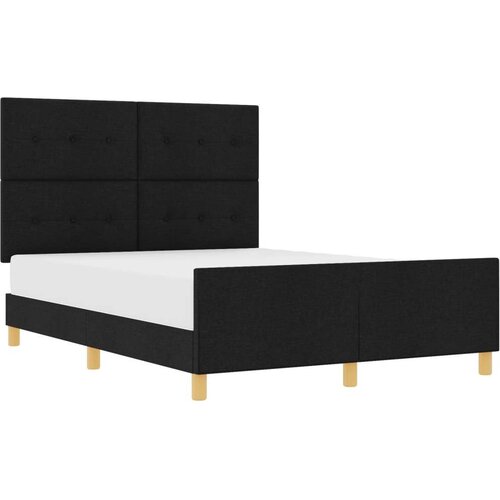  Krevetna Okvir Crna 160x200 cm Tkanina Slike