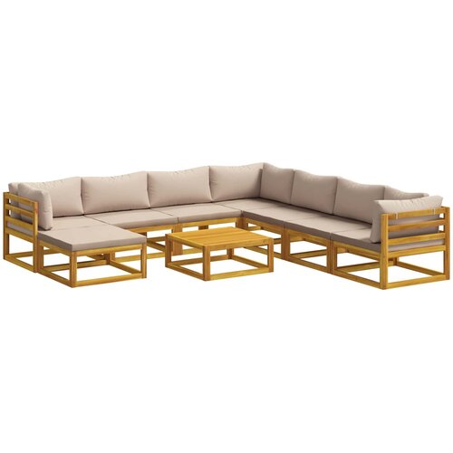  Set sofe 9 kom. Prirodna Čvrsto drvo akacije Cijene