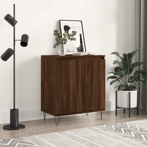 VidaXL Komoda rjav hrast 60x35x70 cm inženirski les Slike