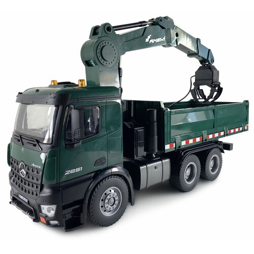 Amewi Mercedes-Benz Arocs Licens Crane Truck w. Tipper RTR green Cijene