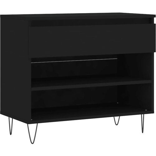 vidaXL Omarica za čevlje črna 70x36x60 cm inženirski les, (21024959) Cene