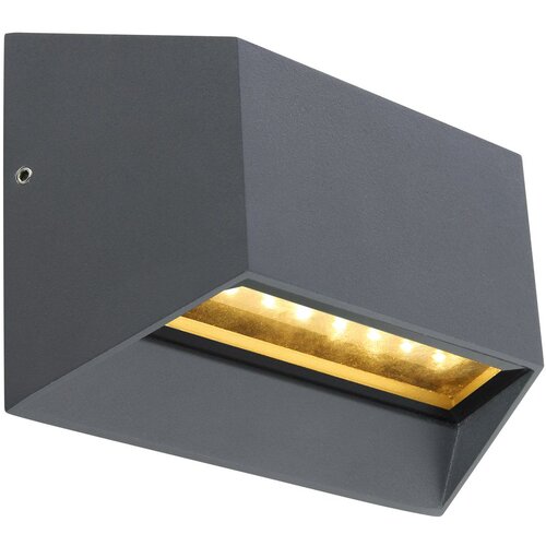  Vanjska zidna svjetiljka Honna (7 W, D x &amp;Scaron; x V: 6,5 x 14,5 x 10 cm, Antracit siva, IP54) Slike