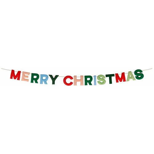 Meri Meri Girlanda s božićnim motivom Merry Christmas –