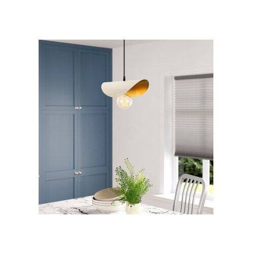 Opviq Vislica SIVANI bijelo/ zlatna, metal, 30 x 17 cm, visina 106 cm, dimenzija sjenila 30 x 17 x 10 cm, E27 40 W, Sivani - MR - 829 Slike