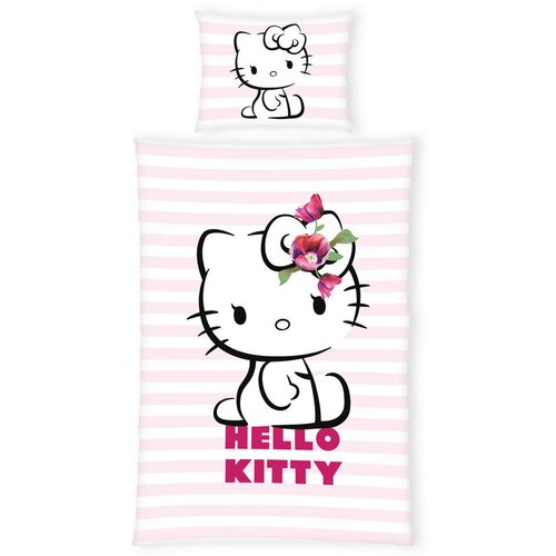 Hello Kitty mladinska posteljnina 140/200 cm večbarvno Cene