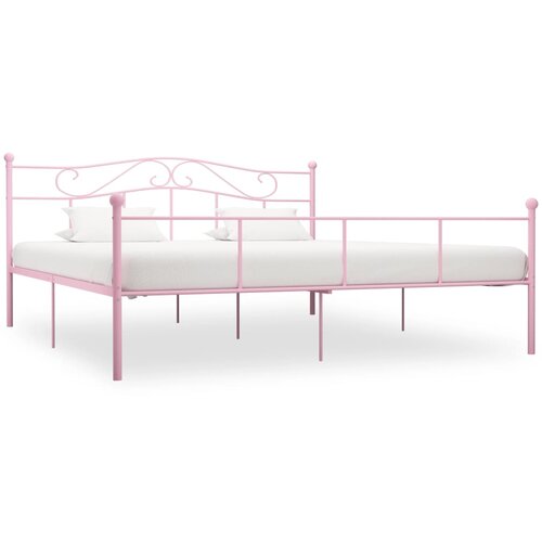  Okvir za krevet ružičasti metalni 180 x 200 cm Cijene