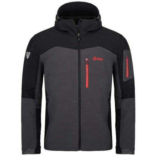 Kilpi Men&amp;#039;s softshell jacket PRESENA-M DARK GRAY Slike