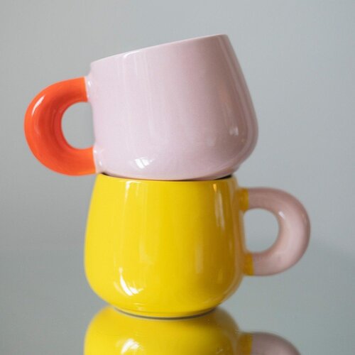 ONA Rumena skodelica iz porcelana new bone china 470 ml Coco &amp;ndash; Slike