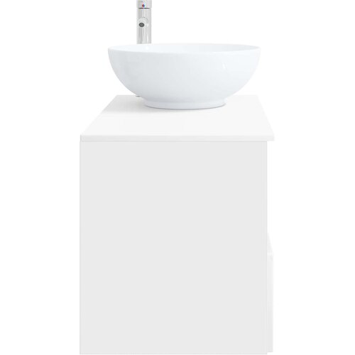  Set namje&amp;scaron;taja za kupaonicu 2 kom. Bijela visokog sjaja 49,5 x 44,5 x 80 cm Slike
