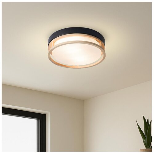 Brilagi plafonsko svetlo orino 2xE27/40W/230V prečnik 27 cm crna/hrast Cene