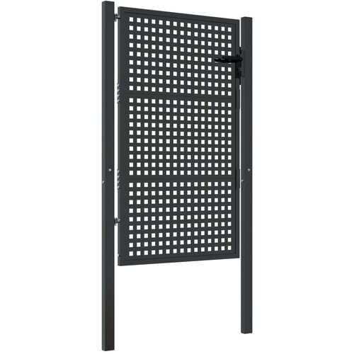 VidaXL vrtna vrata antracit 105 x 200 cm čelična Slike