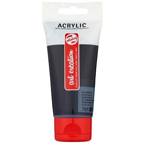  Boja akrilna AC, 75ml, Ivory Black 701 Slike
