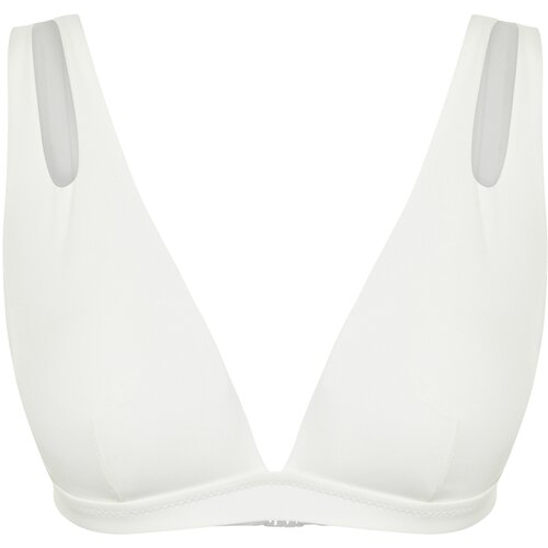 Trendyol Ecru Triangle Cut Out/Window Bikini Top Slike