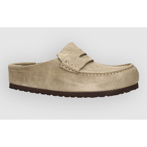 Birkenstock Naples Wrapped Suede Leather Sandali taupe Cene
