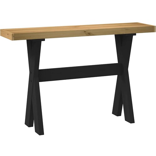 VidaXL Konzolni stol NOAIN Noge u obliku slova X puno drvo bor Slike