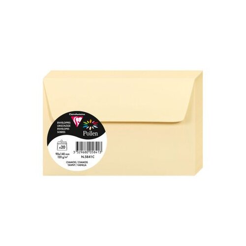 Clairefontaine kuverte Pollen 90x140mm 120gr chamois 1/20 Cijene