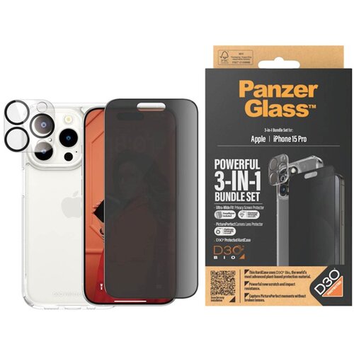  Bundle PanzerGlass iPhone 15Pro Privacy Cijene