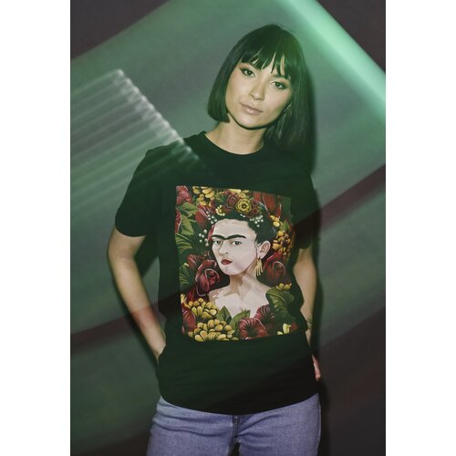 Merchcode Women&amp;#039;s T-shirt Frida Kahlo Portrait black Slike