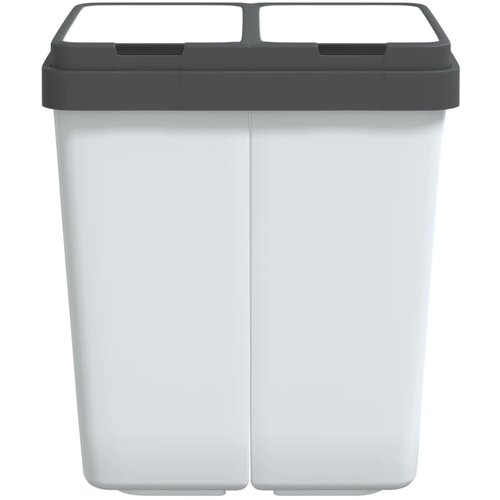 VidaXL Dvostruka kanta bijela 2 x 25 L Slike