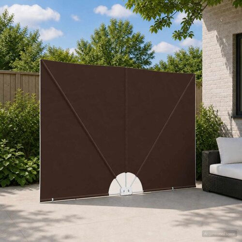  Zaslon za privatnost na balkonu 240 x 160 cm Poliester - Smeđa 240 x 320 cm Cene