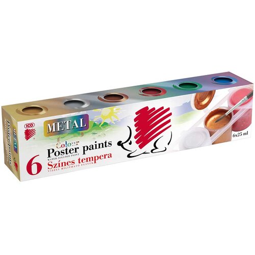 ICO S&uuml;ni tempera u teglicama, metalik boje 6 x 25 ml Cijene