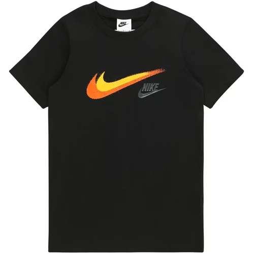 Nike Sportswear Majica rumena / srebrno-siva / oranžna / črna
