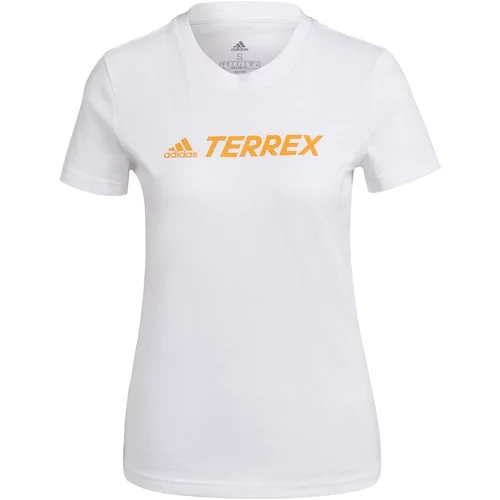 adidas Terrex Tehnička sportska majica narančasta / bijela