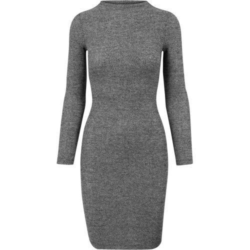 UC Ladies Women's ribbed dress URBAN CLASSICS - grey Slike