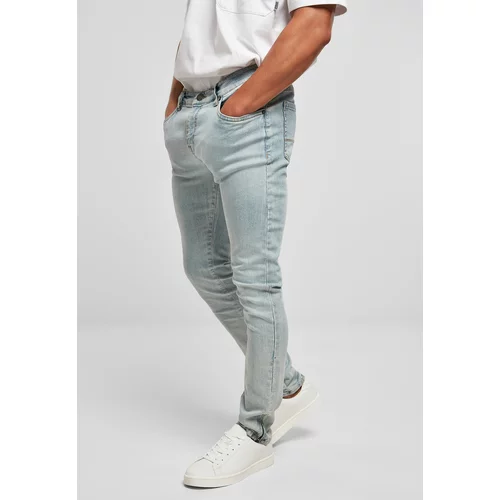 UC Men Slim Fit Zip Jeans Lighter Washed