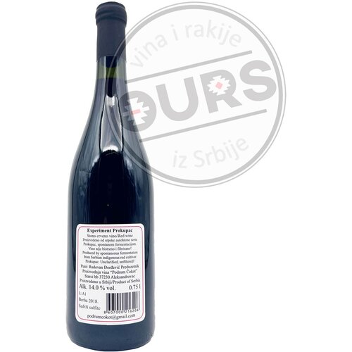 Radovan Experiment Prokupac 0,75L Slike