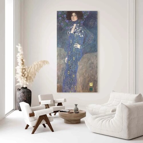  XXL slika - Gustav Klimt &amp;ndash; Miss Emilie Fl&amp;ouml;ge 75x150 Slike
