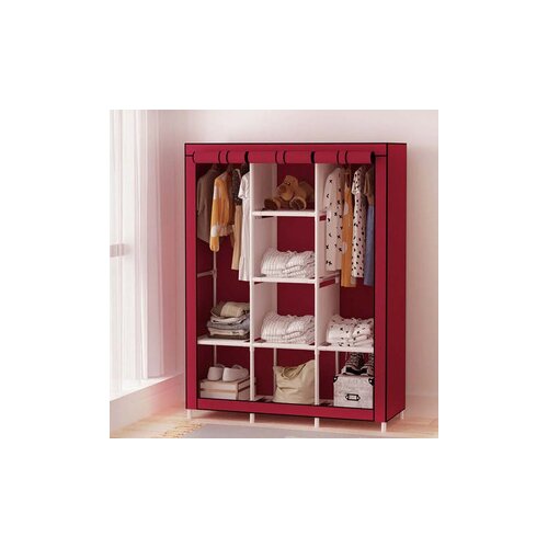  Livora prenosivi garderober 105x170cm, burgundi Slike
