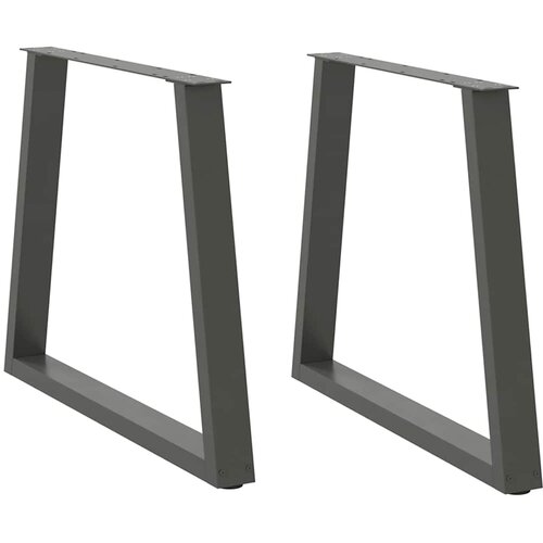 vidaXL noge jedilne mize v-oblika 2 kosa antracit 80x(72-73,3)cm jeklo Cene