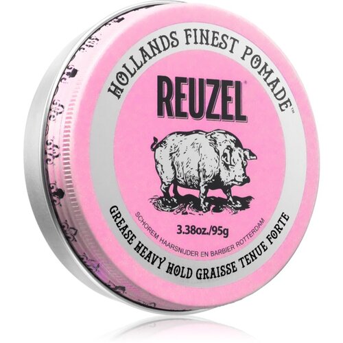 Reuzel Pink Grease Heavy Hold pomada za lase 95 g Slike