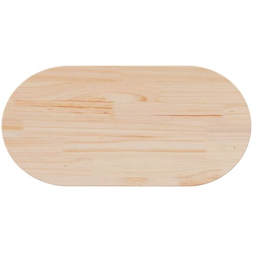  Ploča stola 80x40x2,5 cm Masivno drvo Bor Ovalni Slike