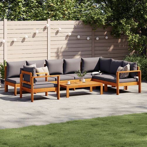 VidaXL 6-dijelna set vrtnih sofa s jastucima masivno bagremovo drvo Slike