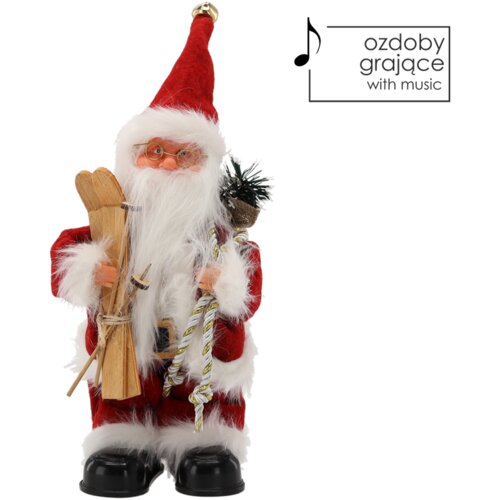 Molarem Home Božićna figura Djeda Mraza sa sanjkama i muzikom Slike