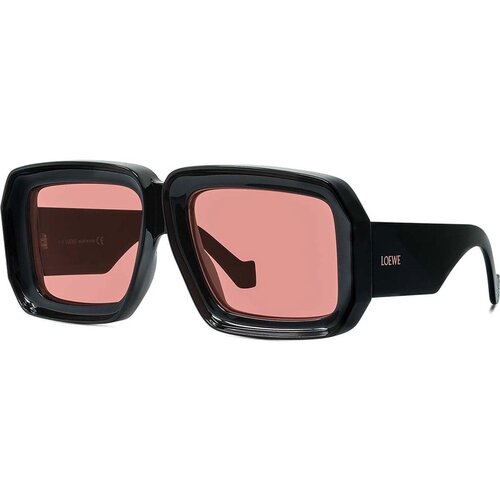 Loewe Signature Shiny black Mask Sunglasses ONE SIZE (56) Črna/Rdeča Slike