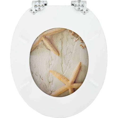  WC daska 2 pcs Žuta i bijela 44 x 38 cm MDF ploča Slike