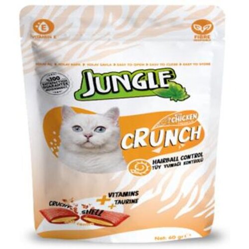 Jungle Hrskava poslastica za mačke Crunch piletina(hairball control) Slike