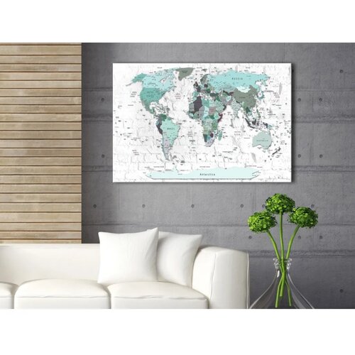  Slika na plutenoj podlozi - Sky-blue Border 60x40 Cene