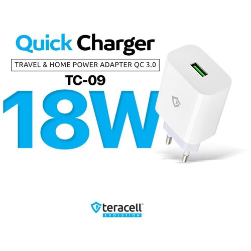 Teracell Kucni punjac Evolution TC-09 QC3.0 18W beli CE Cene