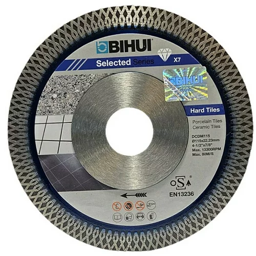 Bihui Dijamantna rezna ploča (Promjer: 115 mm, Provrt: 22,23 mm)