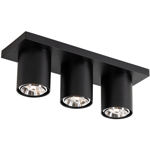 QAZQA Moderni stropni reflektor črn 3-light - Tubo Cene