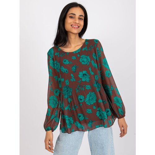 Italy Moda Blouse-DHJ-BZ-8643-1.37P-dark brown Slike