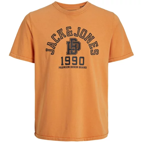 Jack & Jones Majica 'SEBASTIAN' oranžna / črna