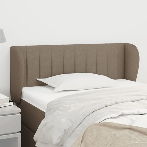 vidaXL Uzglavlje s ušima smeđesivi 93x23x78/88 cm od tkanine Cijene