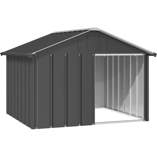 VidaXL Pasja uta antracitna 116,5x103x81,5 cm pocinkano jeklo Slike